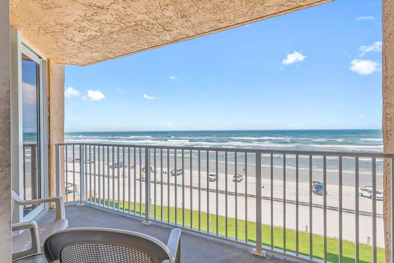 Enjoy a relaxing beach stay from this private oceanfront balcony with sweeping ocean views, fresh