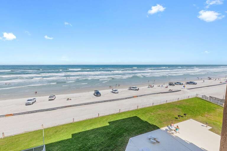 Soak in panoramic ocean views during your beach stay with direct sights of sandy shores, rolling waves, and coastal activity. The perfect setting to relax, unwind, and enjoy the beauty of the beach.
