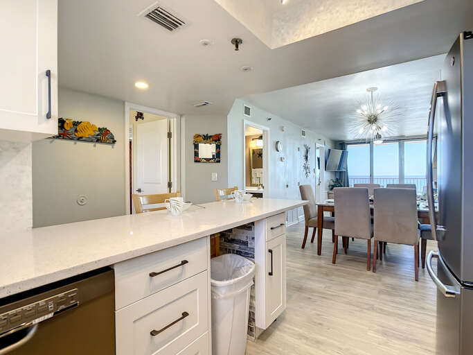 Built in dishwasher.