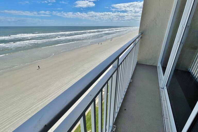 Seaside Balcony View Of Beach Waves