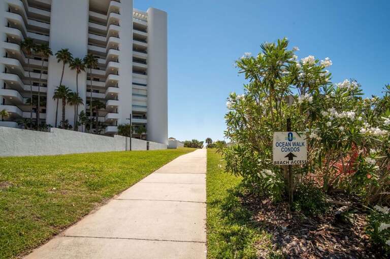 Enjoy effortless beach access during your beach stay at Oceanwalk Condos. A short stroll leads you straight to the sand, making it easy to soak up the sun and ocean breezes anytime.