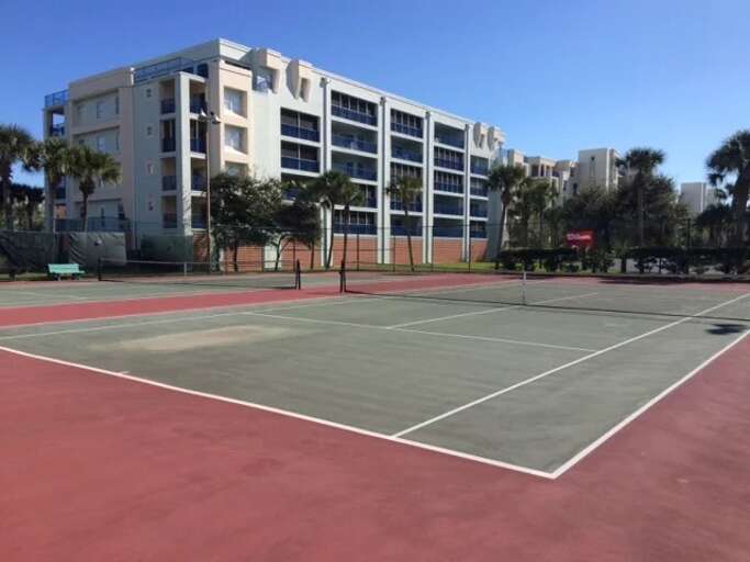 Stay active during your beach stay with access to on-site tennis courts set within this beautiful coastal community. Perfect for morning matches before heading out for a relaxing day by the beach.