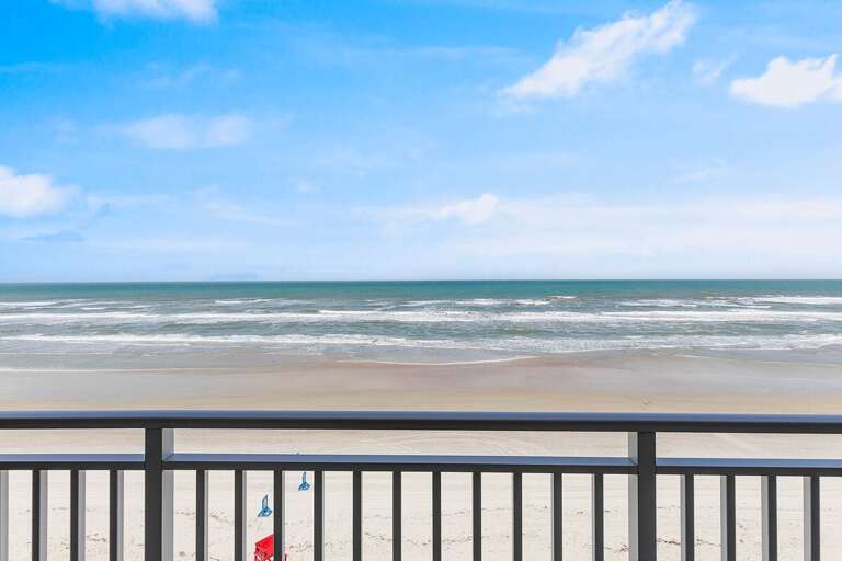 Take in breathtaking oceanfront views from your private balcony during your beach stay. Watch the