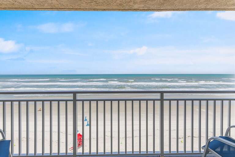 Take in stunning oceanfront views from your private balcony during your beach stay. Watch waves roll in, feel the coastal breeze, and enjoy front-row access to sandy shores and seaside relaxation.