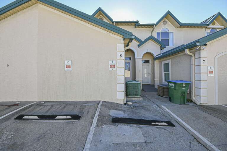 Convenient private parking right at your doorstep