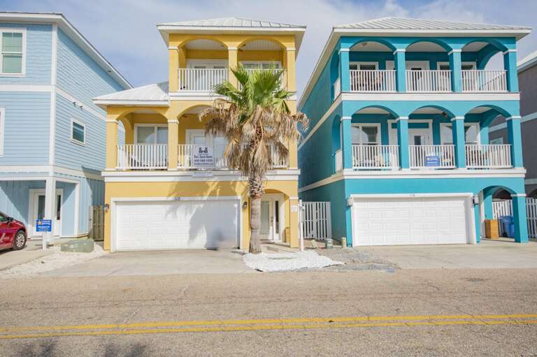 Vibrant beachfront homes with spacious balconies and ocean views