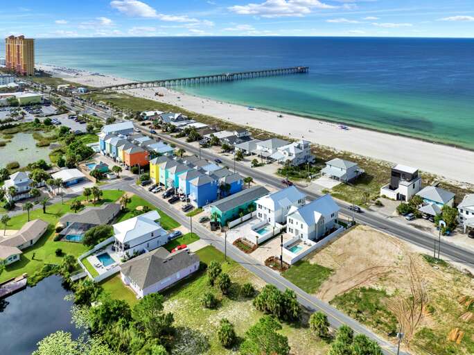 Oceanfront view with direct beach access and vibrant neighborhood
