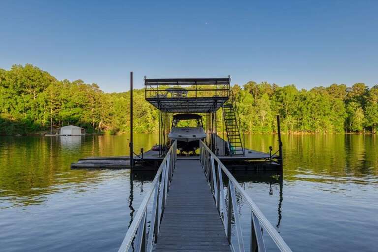 Peaceful dock retreat with stunning waterfront views