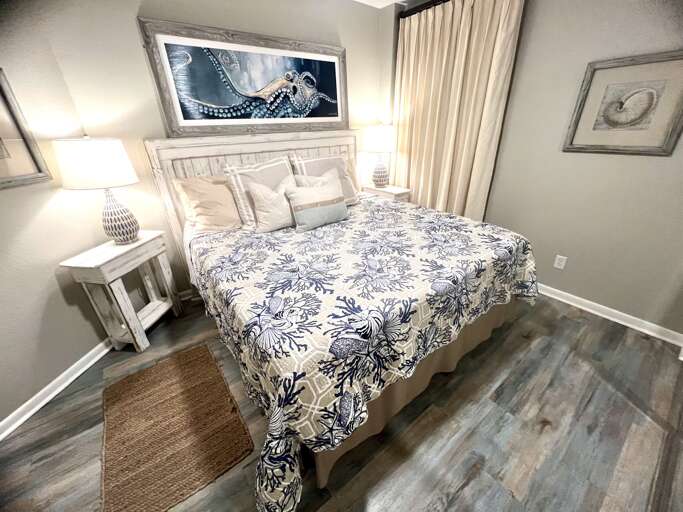 Secondary King bedroom just updated! 
