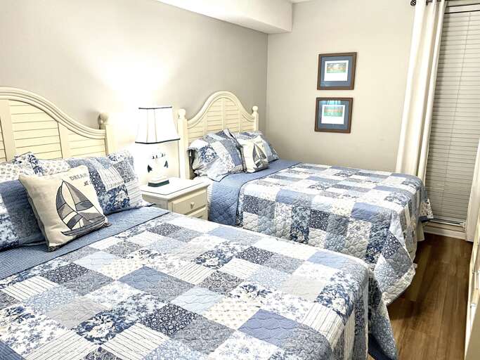 Third bedroom two full size beds with new mattresses