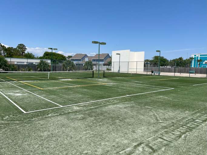 2 Tennis Courts and 2 Pickleball Courts