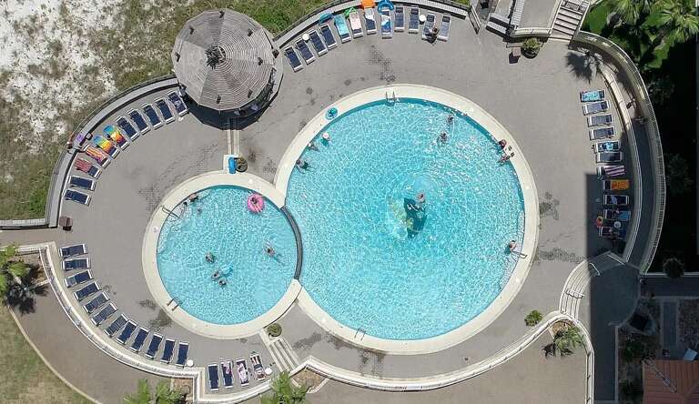 Summer House Outdoor Pool located in front and to the right from 702A Patio - This Outdoor Pool will be closed 8/19/2024-3/1/2025 (Indoor pool will remain open)