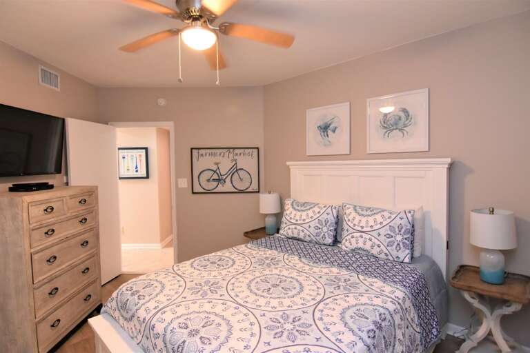 Queen Bedroom from corner