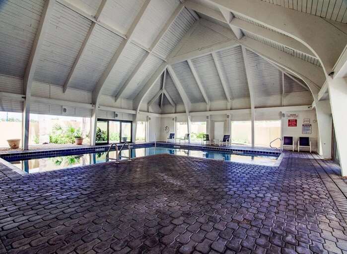 Indoor heated pool!  Whirlpool area is on the right side.