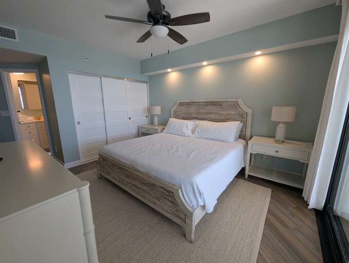 Master bedroom - perspective from the Sliding Glass Door