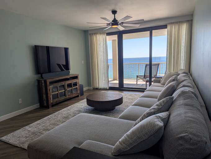 Great views and an LG OLED TV with Surround sound