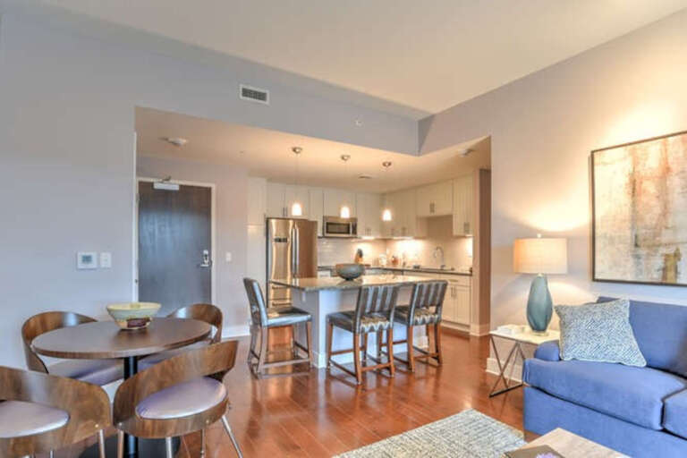 Open Kitchen, Dining, and Living Room Open Kitchen, Dining, and Living Room