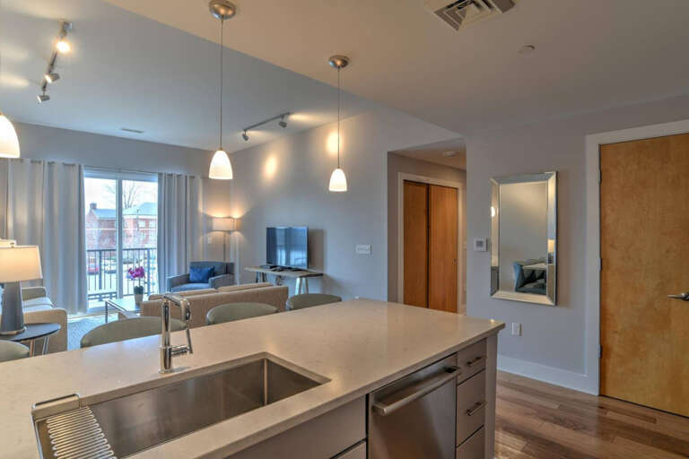 Open Kitchen and Living Room