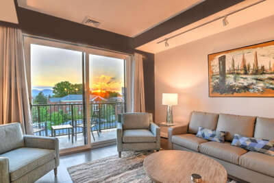 Mountain views from the living room Mountain views from the living room