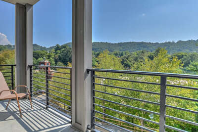 Wrap-around deck with stunning mountain views Wrap-around deck with stunning mountain views