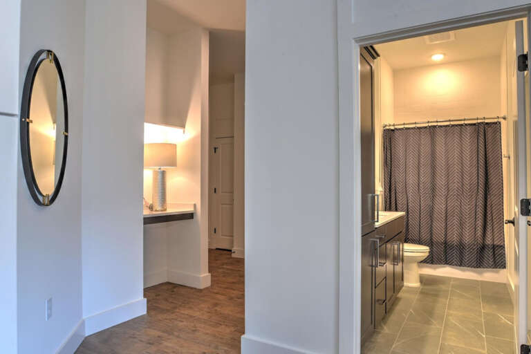 Entry Hallway and Guest Bathroom