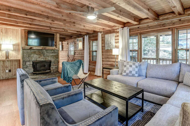 Charming Cabin with Fire Pit Charming Cabin with Fire Pit