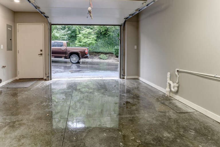 Private Garage that will accommodate one vehicle.