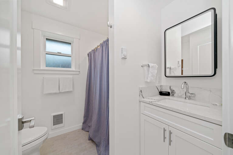 Upstairs full bath with shower