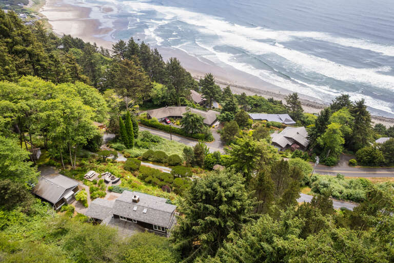 Arial View of the coastline