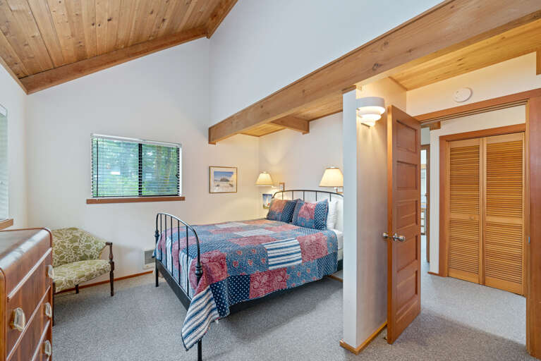 Main floor bedroom with Queen bed. 