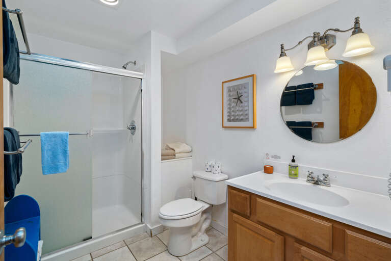 Full bathroom with shower Full bathroom with shower
