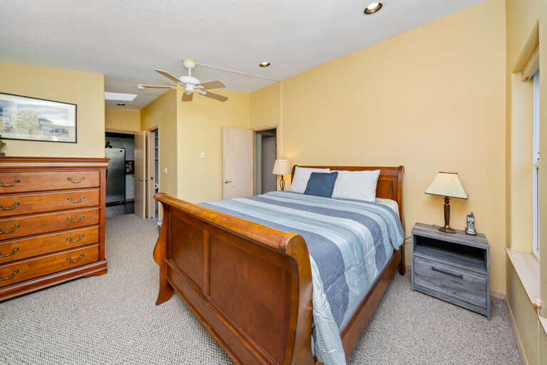 Master Queen bedroom upstairs with attached bath. 