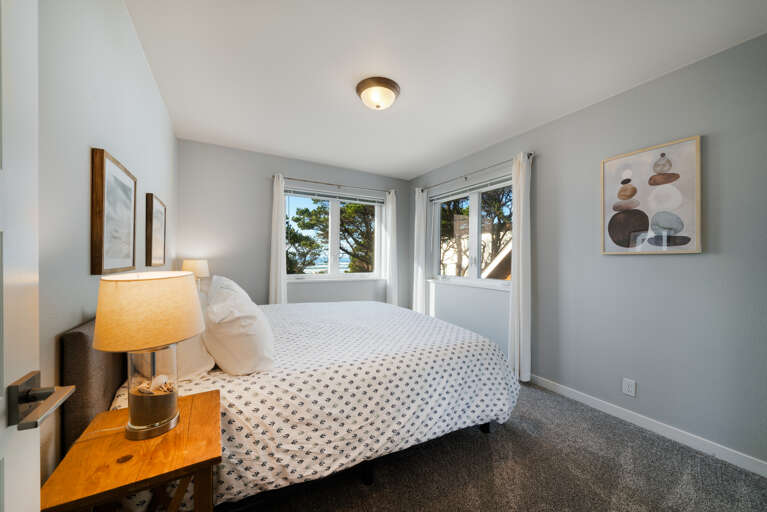 King bedroom on 2nd level with ocean views