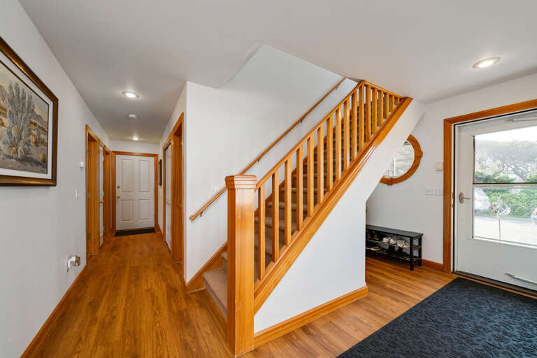 Stairs to the 2nd stairs with living space and King Master bedroom