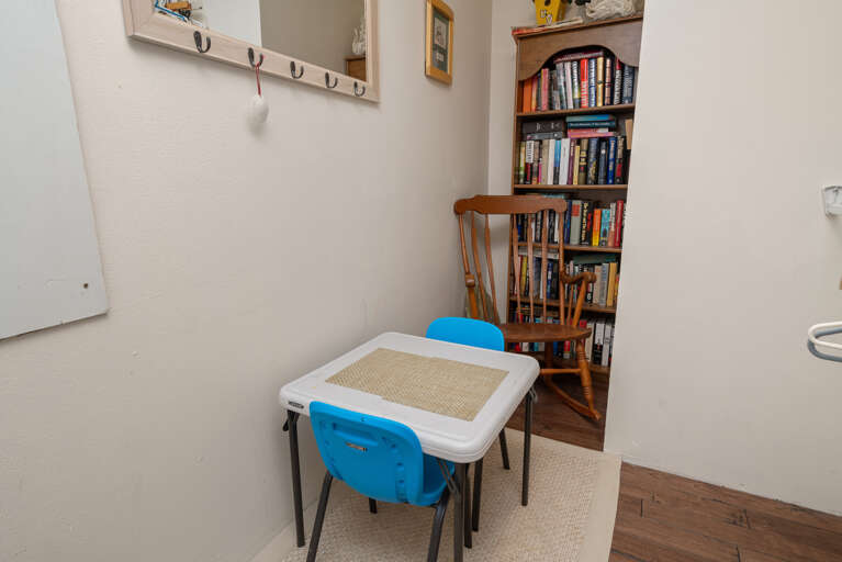 Play room area in large walk in closet Play room area in large walk in closet