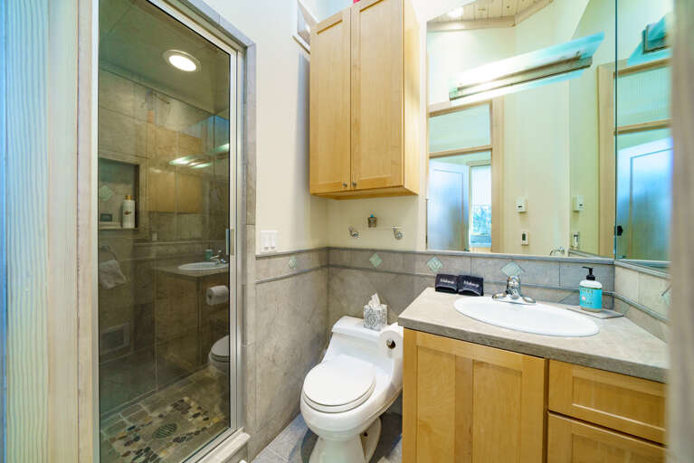 Cabana full bath with steam shower