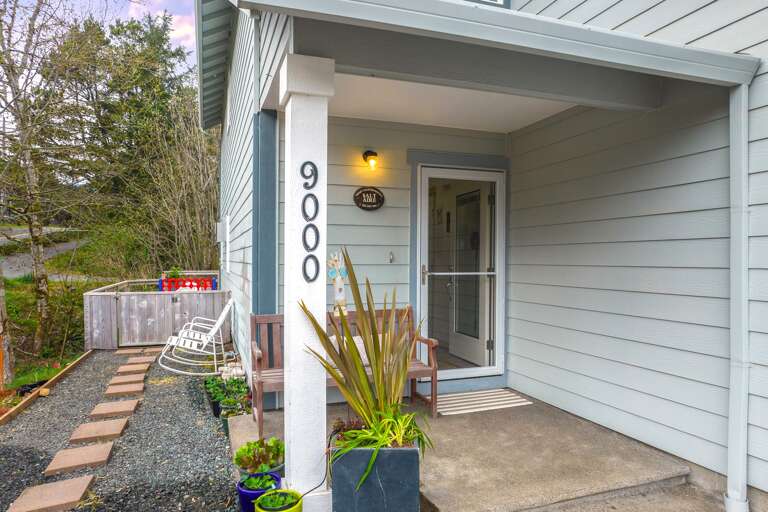 Aerial view.  1 block to the beach and 1/2 block to the golf course