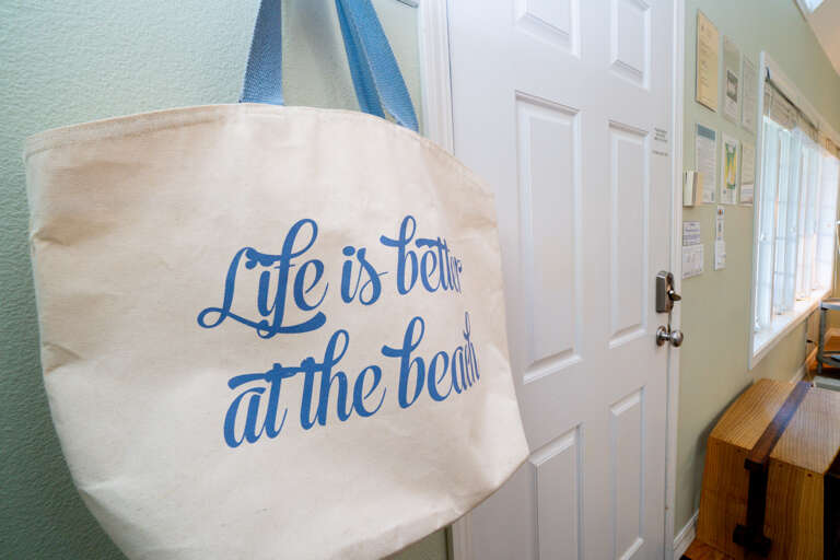 Beach bag available. 