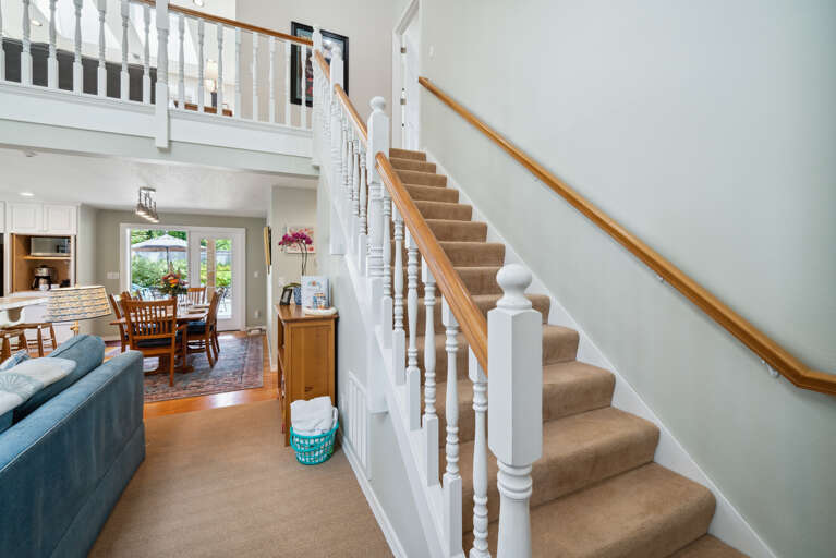 Upstairs with Loft and master bedroom and bath 