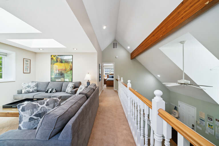 Loft area with Streaming TV, games and puzzles