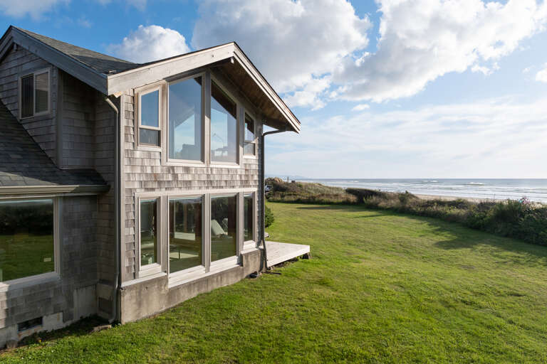 Beach view of the house