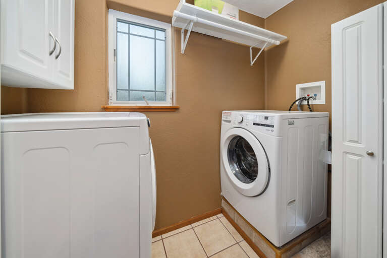 All new washer and dryer.