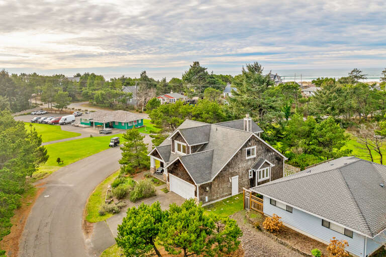 Across the street from the club house. 