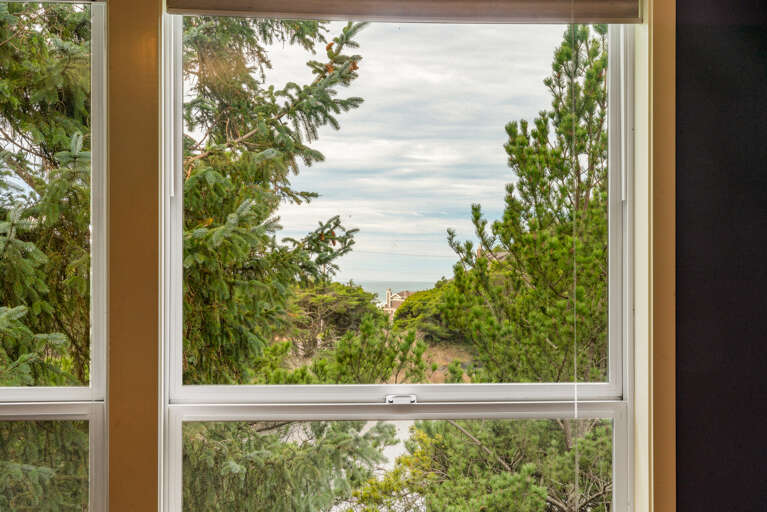 Ocean View from upstairs bedroom with Euro sleeper. 
