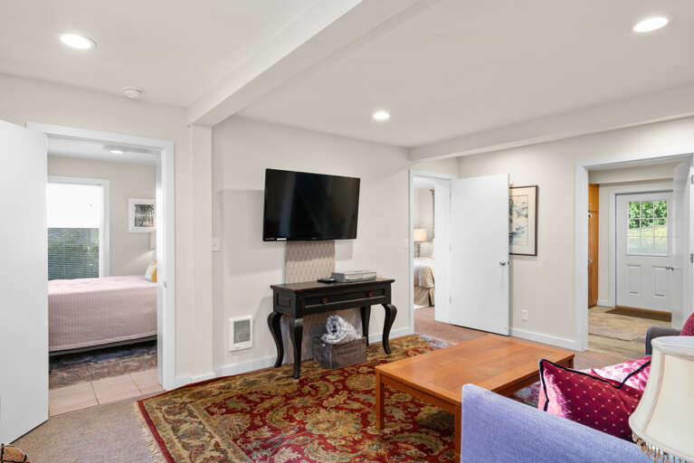 Family room with streaming TV and VCR. Foos ball.  Family room with streaming TV and VCR. Foos ball.