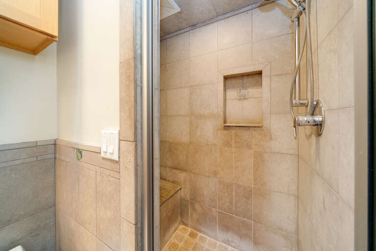 Detached studio cabana with Queen bed, gas fireplace, full bath with steam shower, Direct TV with streaming, and breakfast bar.  Detached studio cabana with Queen bed, gas fireplace, full bath with steam shower, Direct TV with streaming, and breakfast bar.