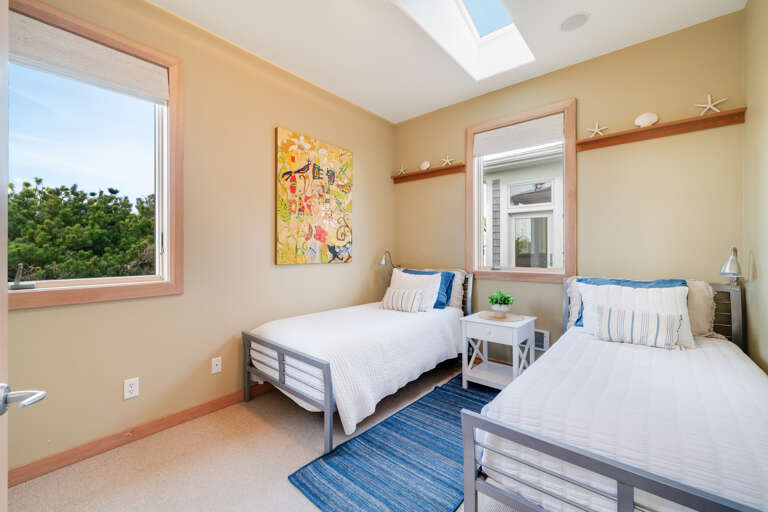 Main house First bedroom with 2 twin beds. Main house First bedroom with 2 twin beds.