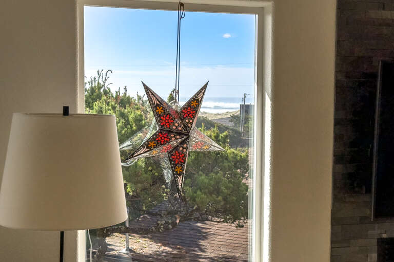 Ocean view from living space