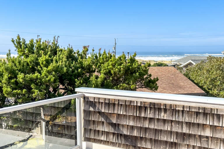Ocean view master bedroom deck.