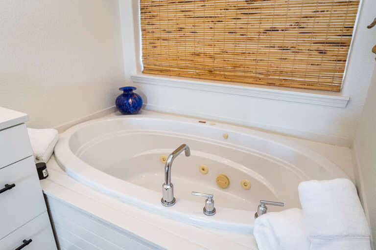 Master bath with jetted tub